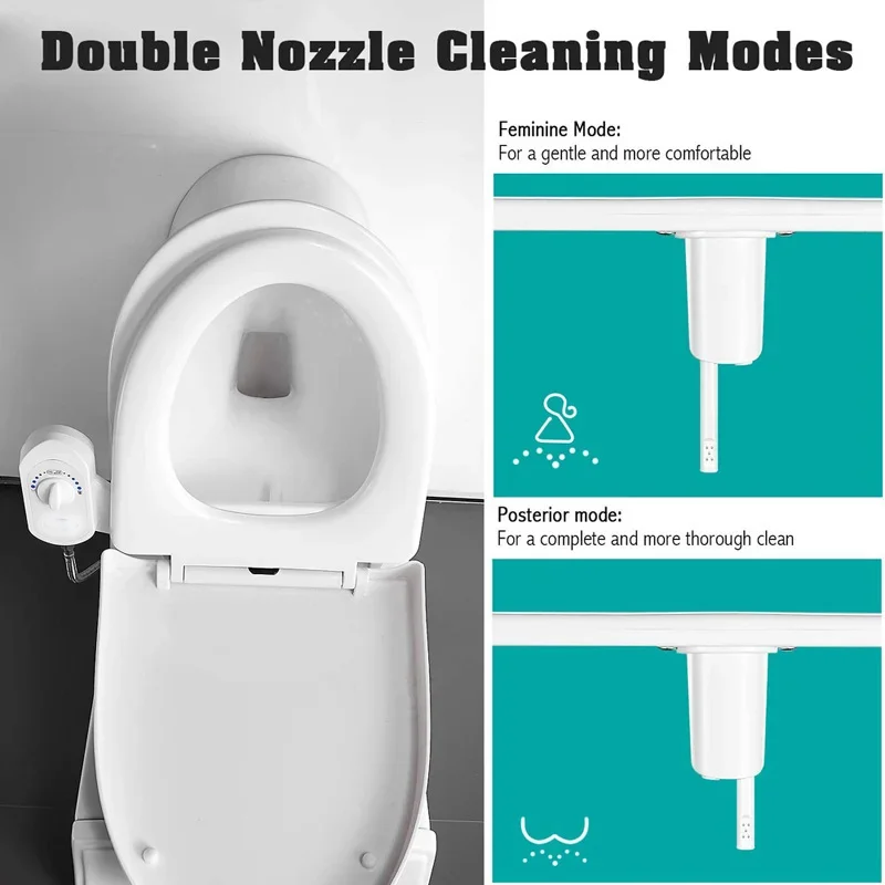 Women Bidet Slim Toilet Seat Sprayer Smart Ass Cleaner Floor Mounted Feminine Flusher Butt Washing Spray Device For Old Children