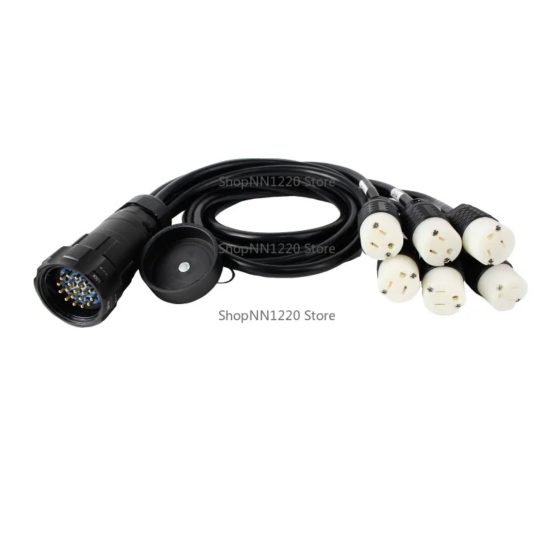 Pro Stage 12AWG 19Pin Socapex to Edison Plugs Break Out Cables