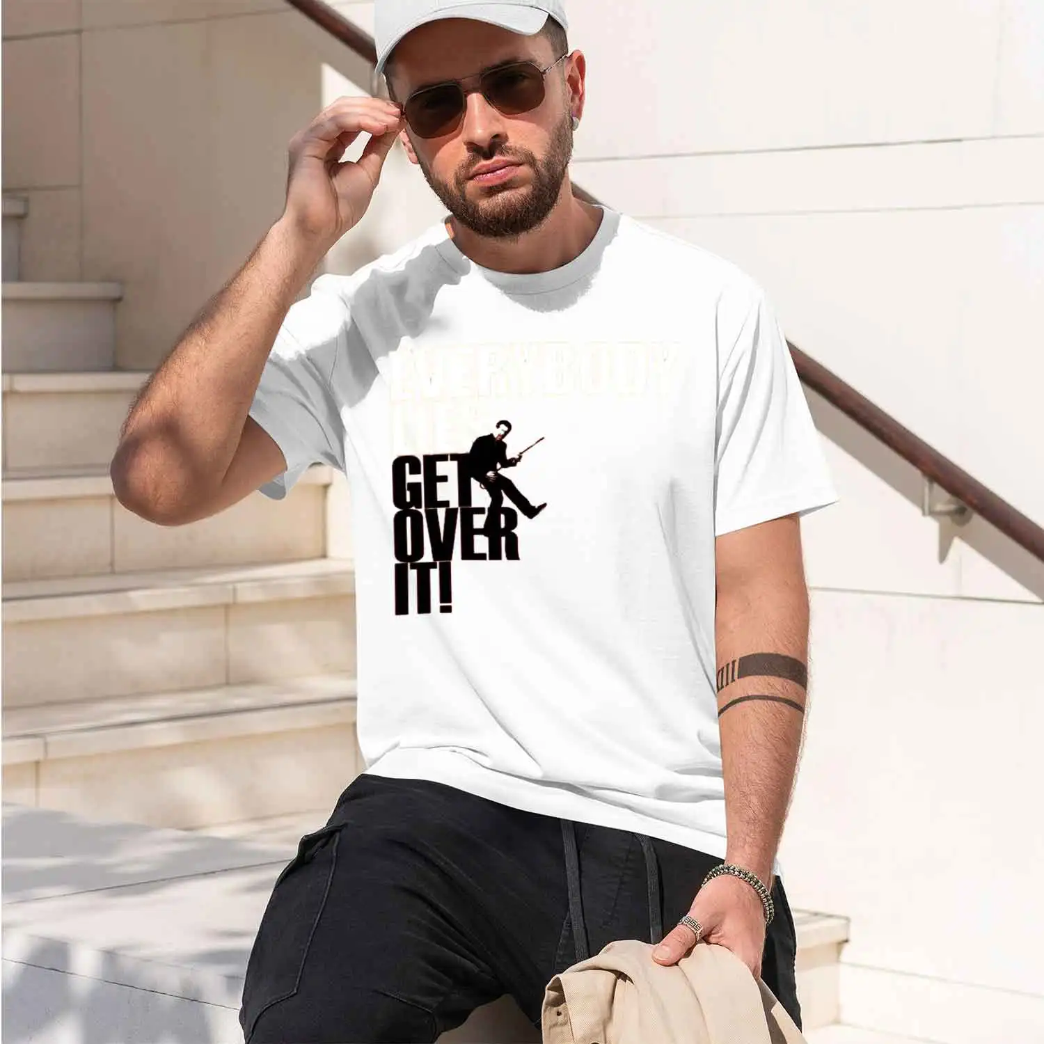 Men's Orange Cool Shirts Everybody Lies House T-Shirt Get Over it Funny Tee Shirts th Slim Fit Tee T Shirts 2026 New Model Men’s