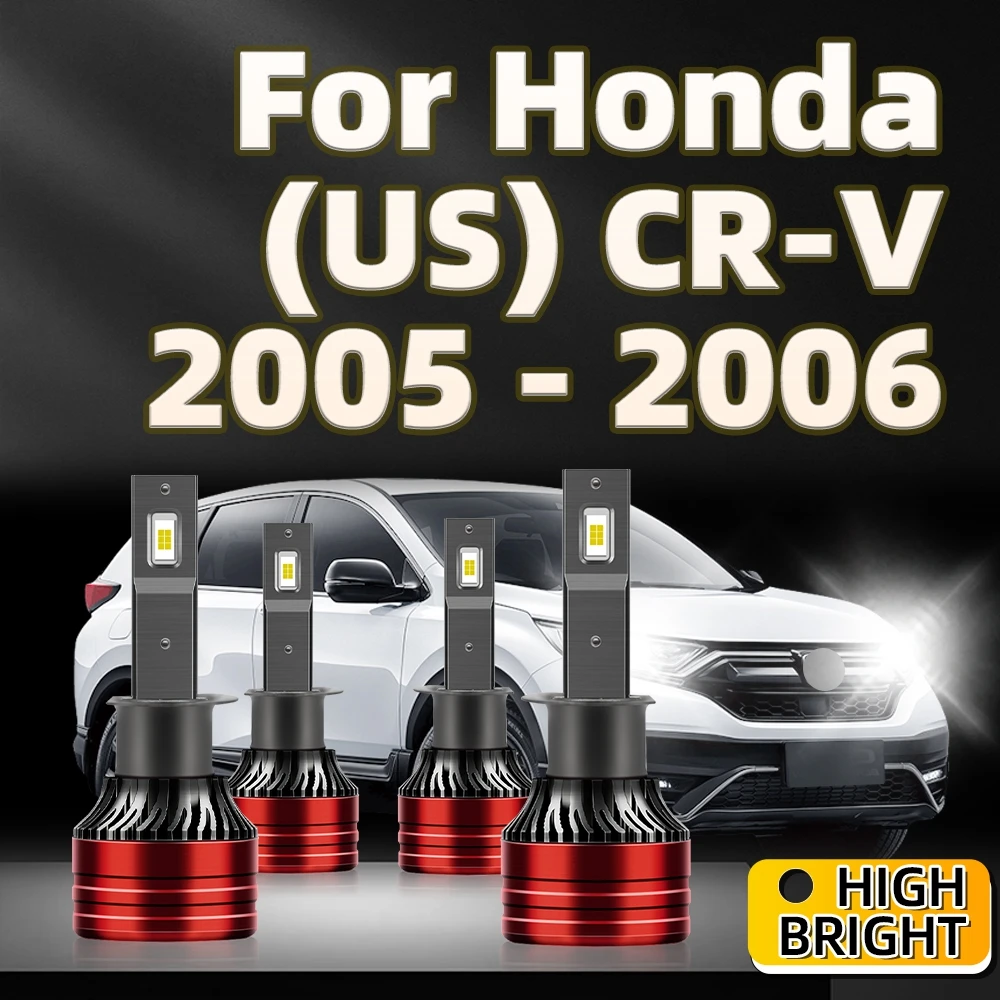 

2/2/4Pcs LED Car lights H1 30000LM Headlight 6000K White CSP Chip Headlamp For Honda (US) CR-V 2005 2006