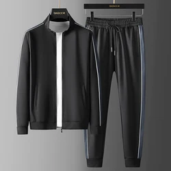 Men Tracksuit Sportswear Set 2 Pieces Jacket+Pant Sporting Suit Spring Autumn Male Fitness Training Suit Track Suit Set