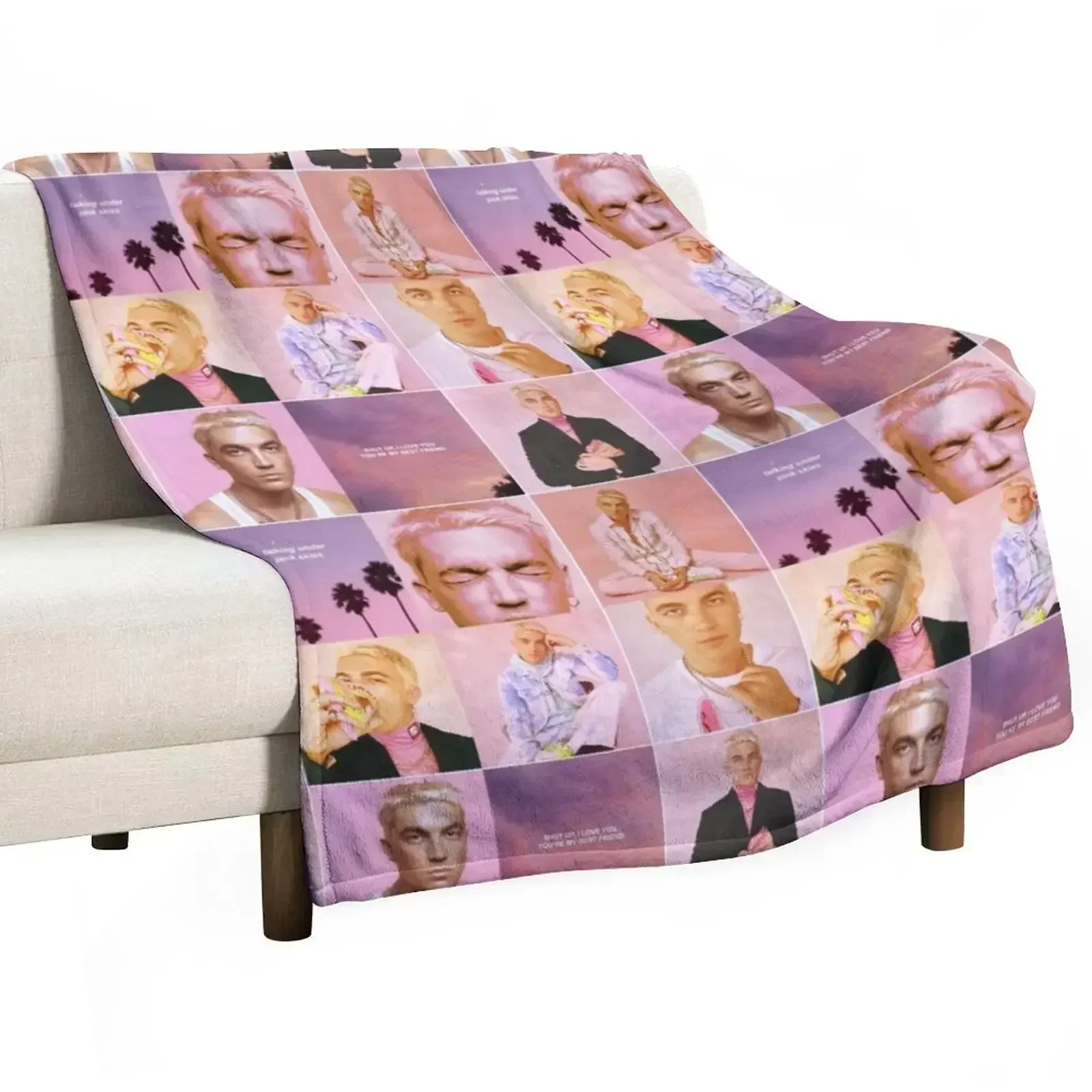 LANY Paul Klein Wonderland Pink Throw Blanket Thermal Travel Sofa Camping Stuffeds Beach Blankets