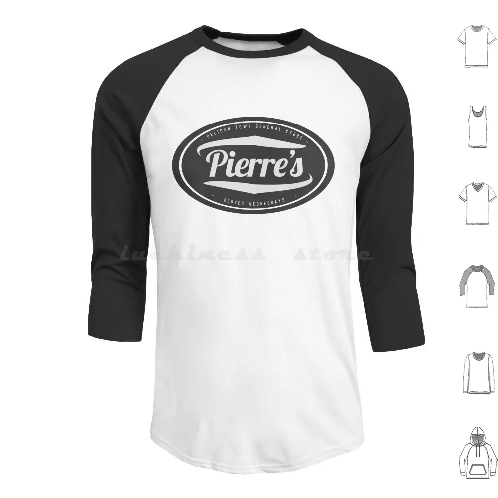Stardew Valley Pierres General Store Logo Fitted Hoodies Long Sleeve
