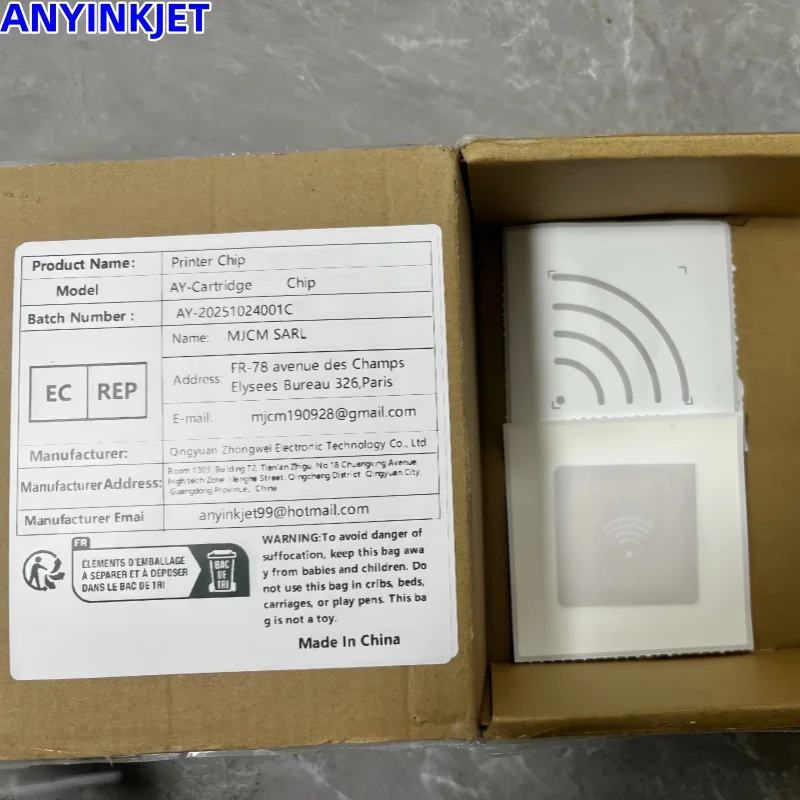 New Alternative MC-2BK124 solvent make up tag chp IC-2BK124 ink Tag Chip for Domino AX150 AX350 AX CIJ Inkjet Printer