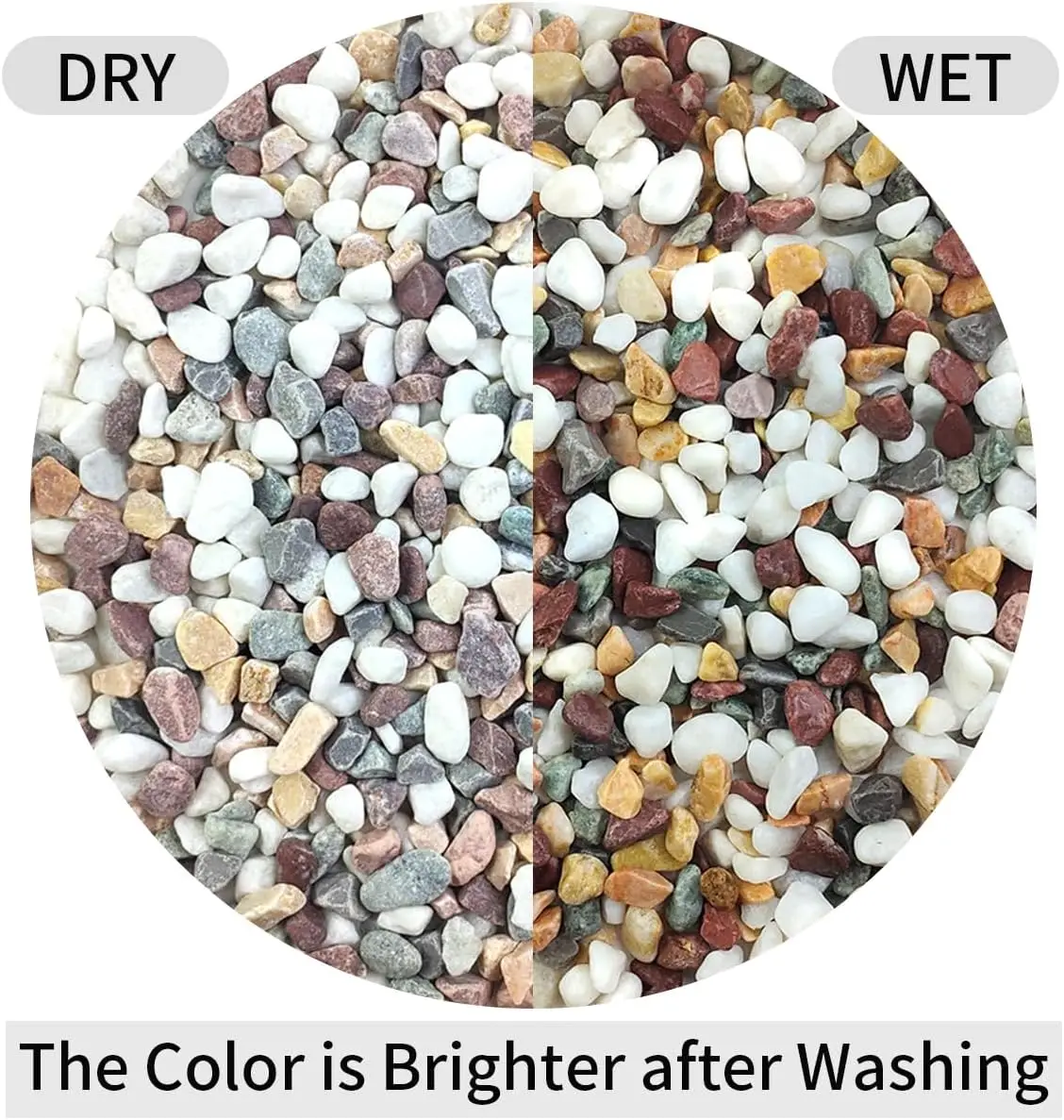Mixed Color Gravel Stones Decorative Pebbles for Aquarium Fish Tank Succulent Plants Bonsai Garden Pot DIY Landscaping Decor - view 5