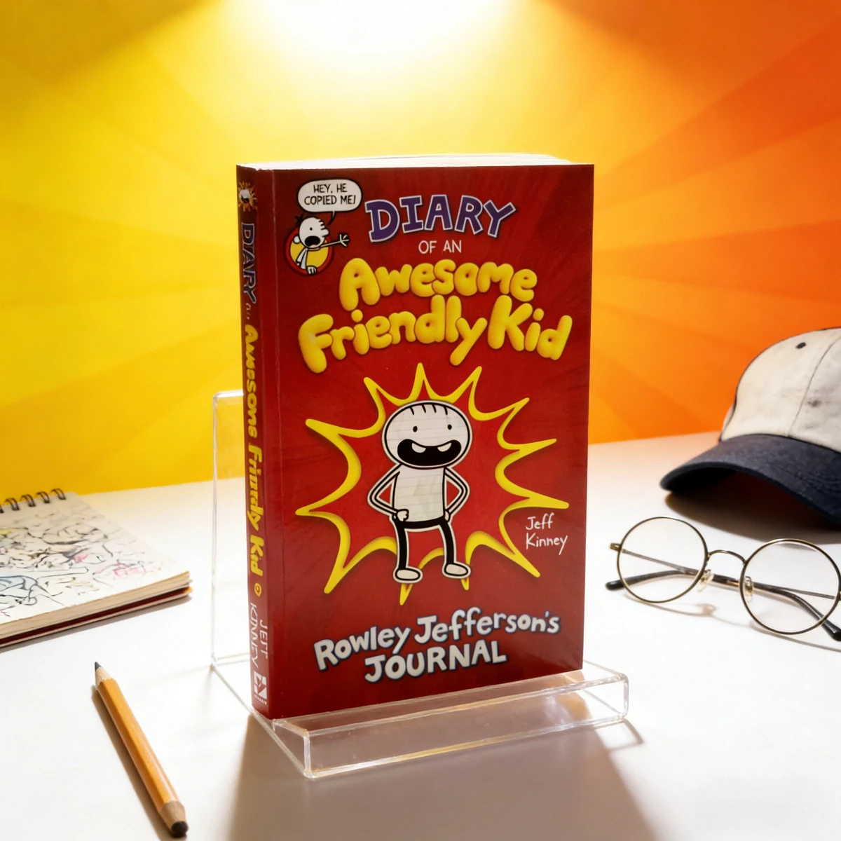 

Diary of An Awesome Friendly Kid Rowley Jefferson's Journal Jeff Kinney Kids Humor Story
