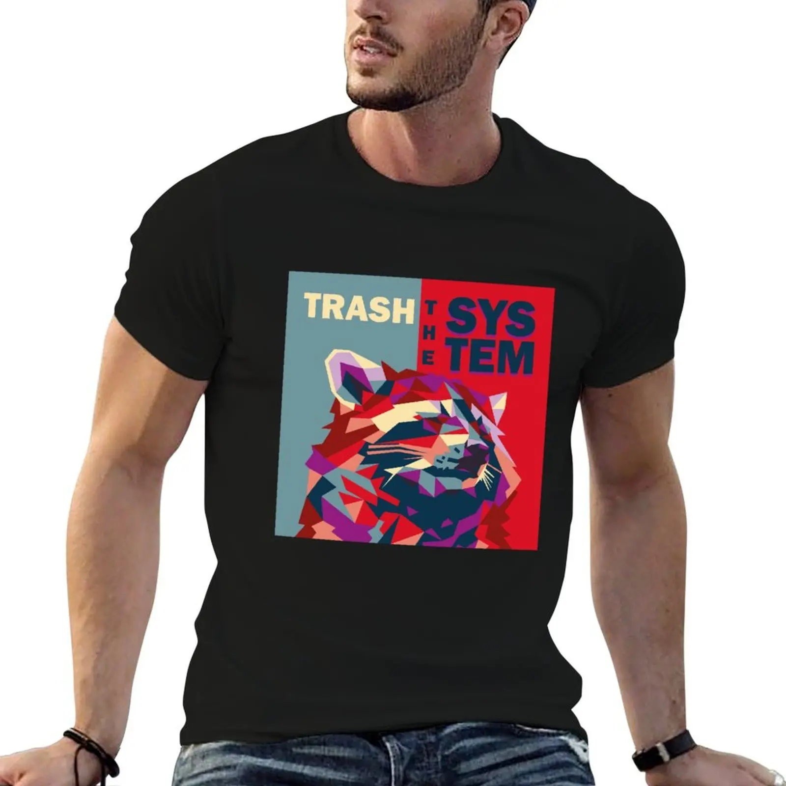 TRASH THE SYSTEM 2.0 T-Shirt plus size tops for a boy mens t shirt