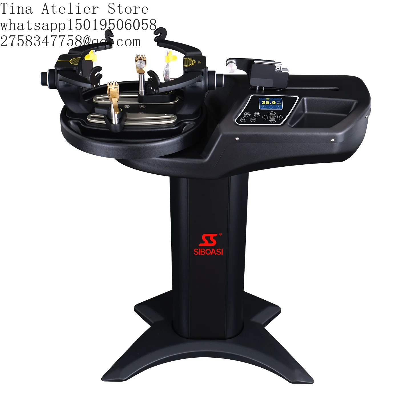 SIBOASI Factory Manufacture Electric Badminton Racket Stringing & Gutting Machine Model S2169 Steel Material 100-240V for Sale