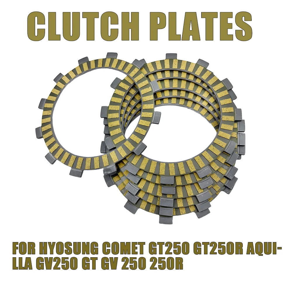 

Motorcycle accessories Clutch Friction Disc Plates Kits set fit For Hyosung Comet GT250 GT250R Aquilla GV250 GT GV 250 250R