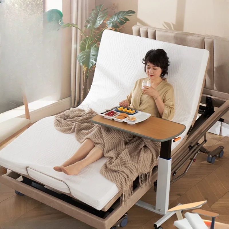 Electric nursing bed, multifunctional electric bed, elderly single person lift bed, intelligent remote control with massage