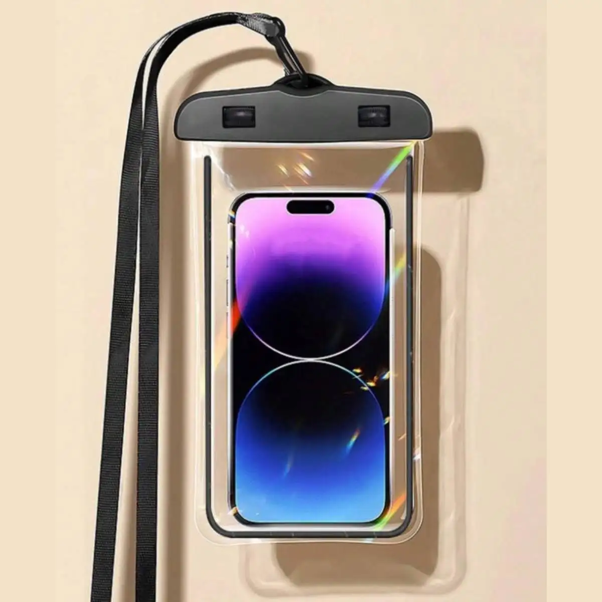 Universal Waterproof Phone Pouch, Waterproof Phone Case for iPhone 14/13/12/11 Pro Max/XS Plus, Samsung Galaxy S22/S23, Up to 7.0 Inch, 3D Phone Dry Bag for Vacation