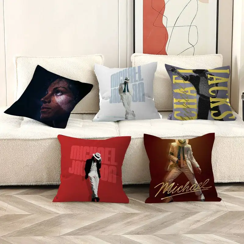 Popular Singer M-Michael J- Jackson Classics Pillow Dust Cover Bedroom Kids Party Decoration Pillowcase Birthday Children Gift