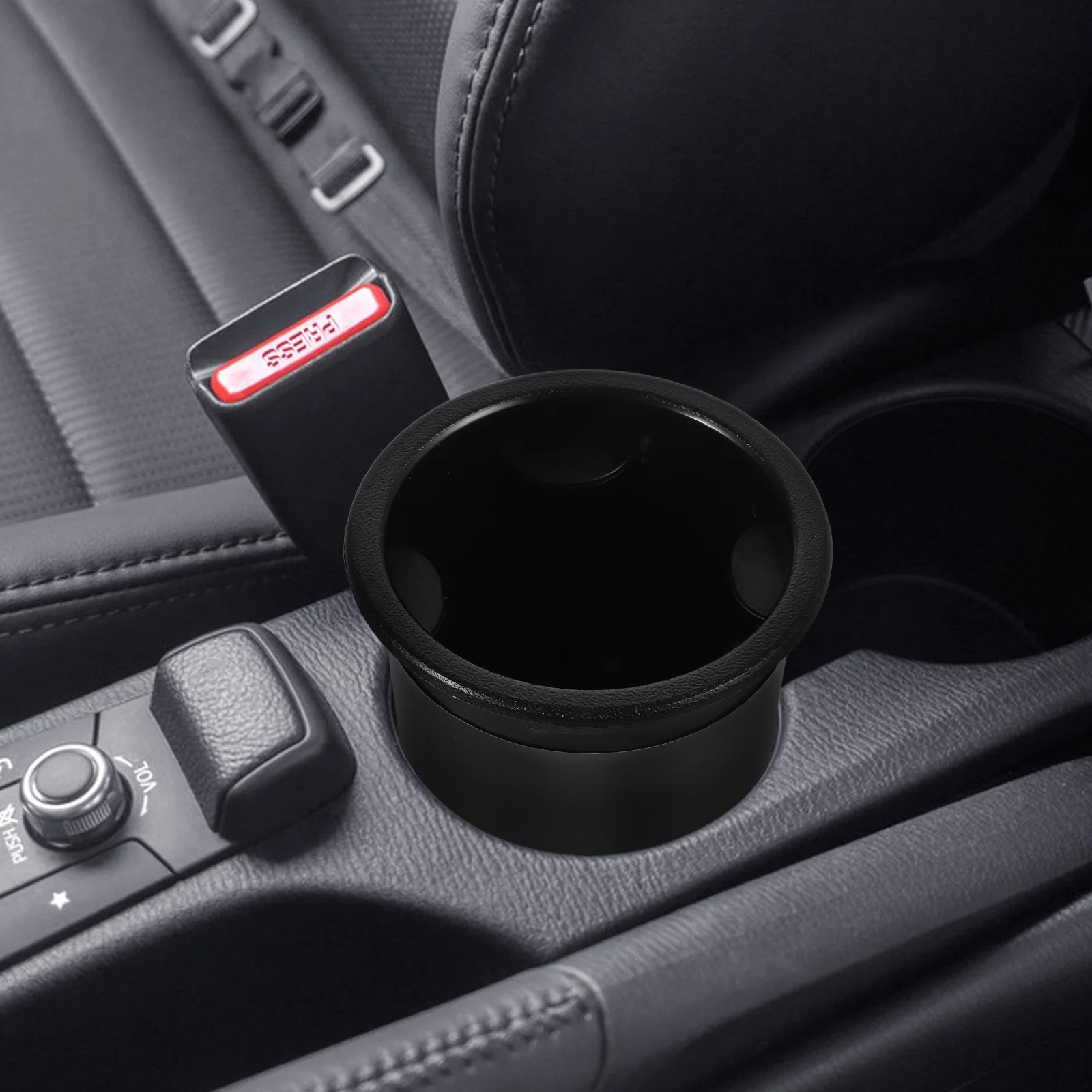 

2pcs Rv Cup Holder Insert 90Mm Black Plastic Drink Holder For Couch Sofa Car Truck Marine Bus Easy Clean Durable Organizer