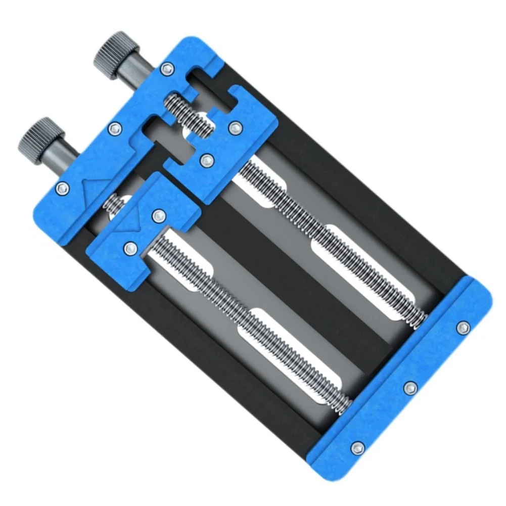 Double Bearing Phone Repair Fixture Clamp For K22Pro Motherboard Alignment Jig Metal Synthetic Stone PCB Soldering Tool Blue Bla
