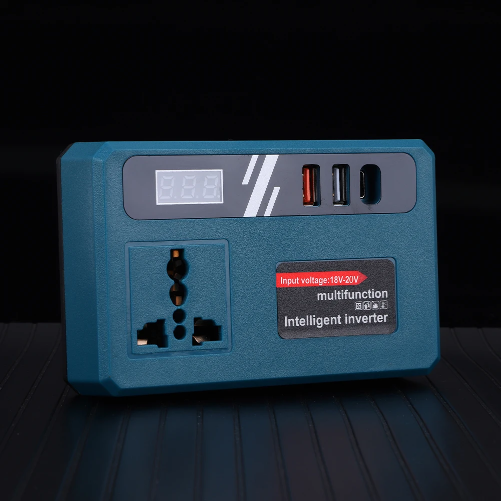120W Power Inverter DC 18-20V To AC 220V Electric Tool Battery Inverter Outdoor Operation Inverter for Makita Battery