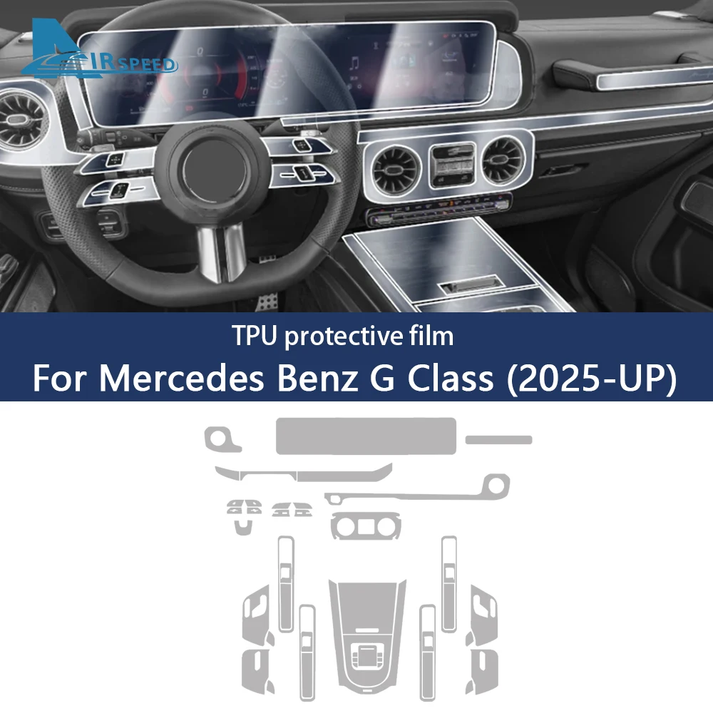 For Mercedes Benz G Class W464 G500 2025 Car Interior Protection Anti-Scratch Film Center Control Navigation Screen Accessories