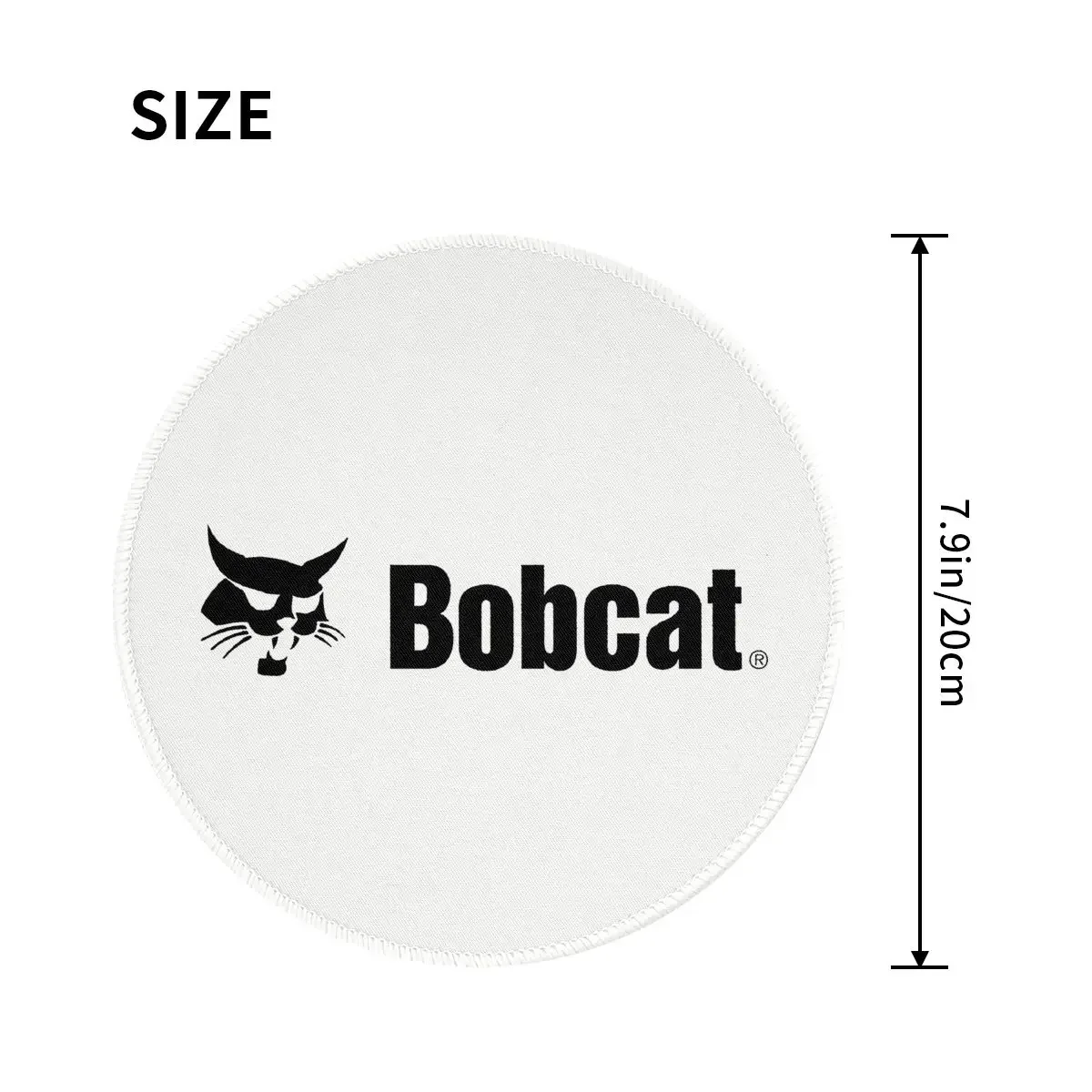 Bobcat Logo Round Mouse Pad Computer Keyboard Mouse Mat Gamer Laptop Desk Mat Office Table Mats