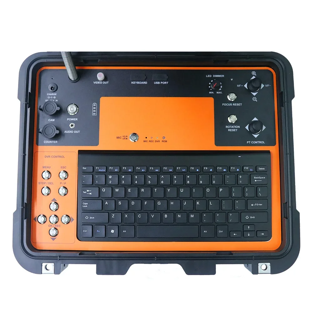 2026 V13-3388PTF 13inch HD Drain Plumbing Inspection Camera Machine Industrial Pipe 33mm Location Camera Head 197ft Cable