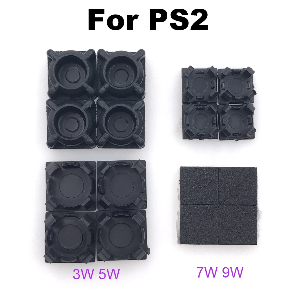 For PS2 30000 3W 50000 5W Rubber Feet Plastic Button Screw Cap Cover Replacement Set For PS2 70000 7W 90000 9W