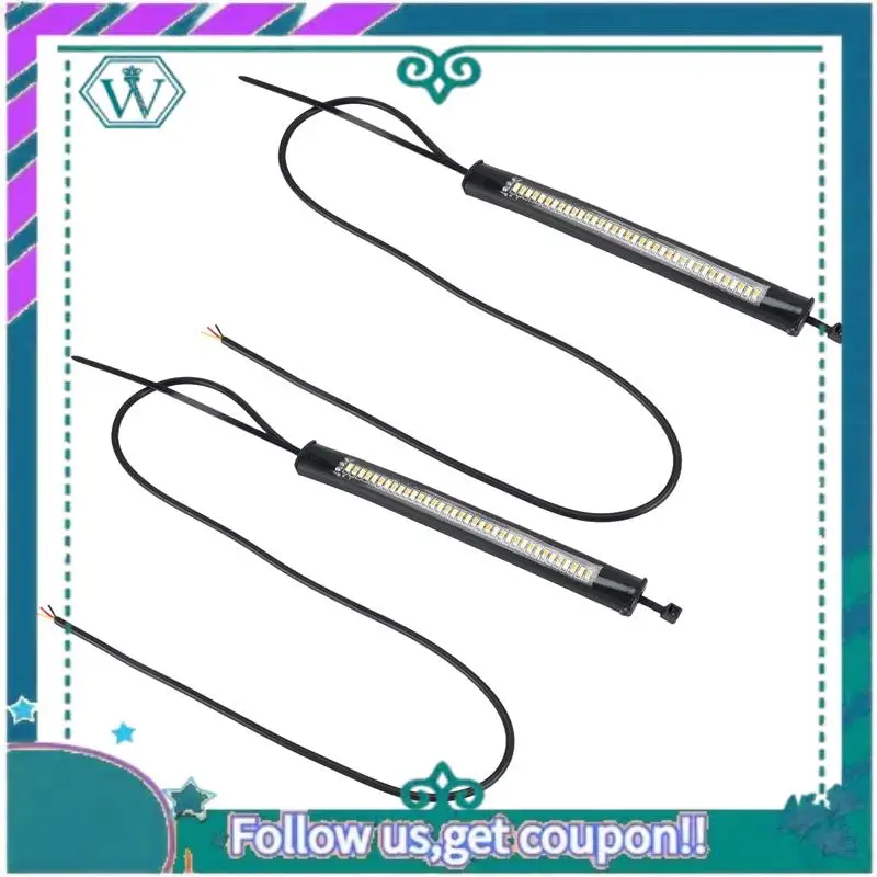 

AA92-Flexible Switchback Dual-Color White & Amber Motorcycle LED Fork Turn Signal DRL Daytime Running Light Waterproof