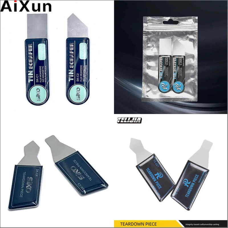 

SIKO Немагнитный скребок для олова из нержавеющей стали C2 C1 для мобильного телефона, высокая твердость BGA CPU NAND DDR IC Chip, лезвие для ремонта сварки