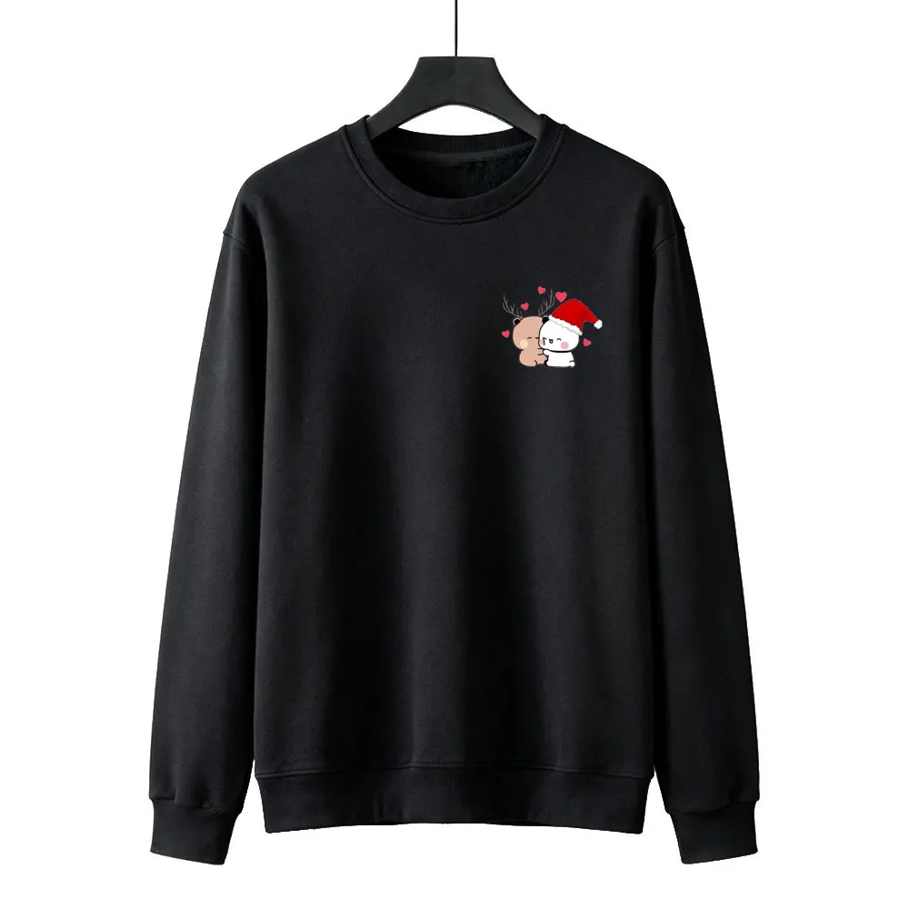 عيد الميلاد Bubu Dudu الأزواج هوديس عيد الحب البلوز هدية له هدية لها عيد الحب زوجين هدية الذكرى السنوية الملابس