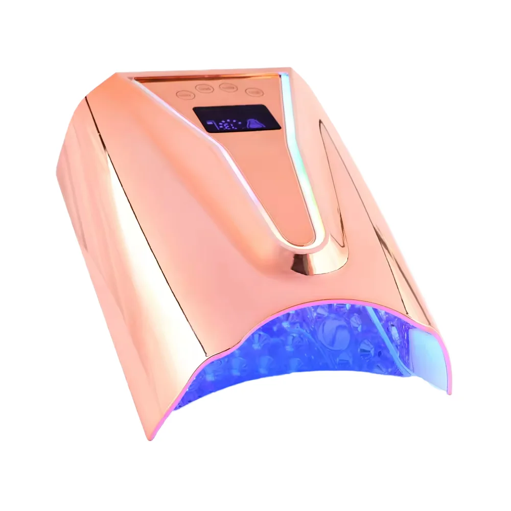 New High Power Fast Cure Power Light Top Quality Rechargeable Cordless LED UV Nail Lamp Salon Manicure Nail Dryer Logo Custom