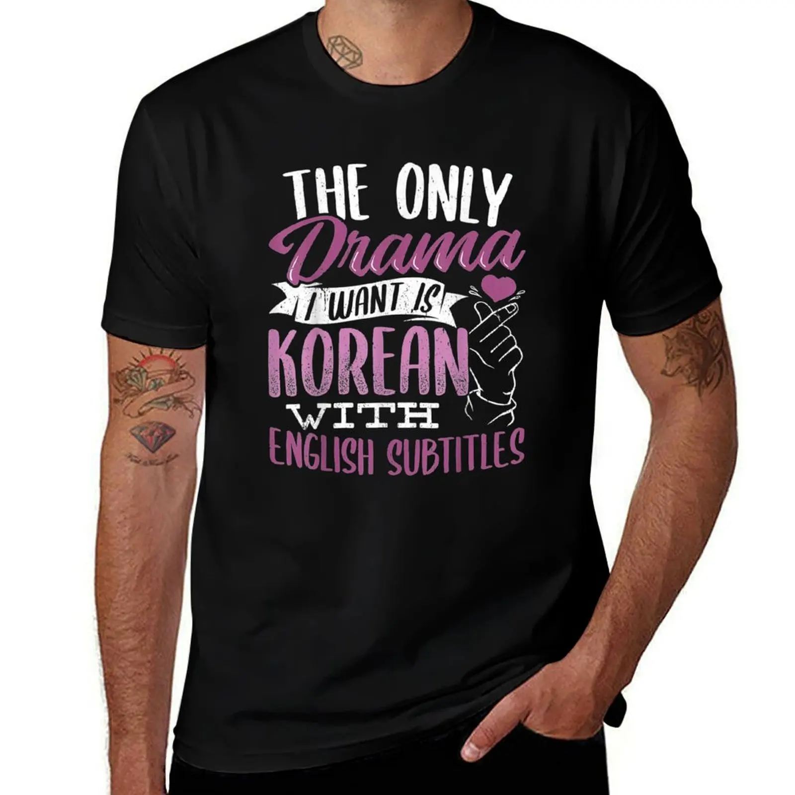 

shirts luxury t T-Shirt English t I Korean Want shirt for Subtitles Drama With vintage man The graphic man Is Only