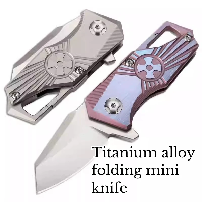 

NEW High-quality Titanium Alloy Folding Mini Knife Is A Portable Pocket Hand EDC Tool for Outdoor Camping