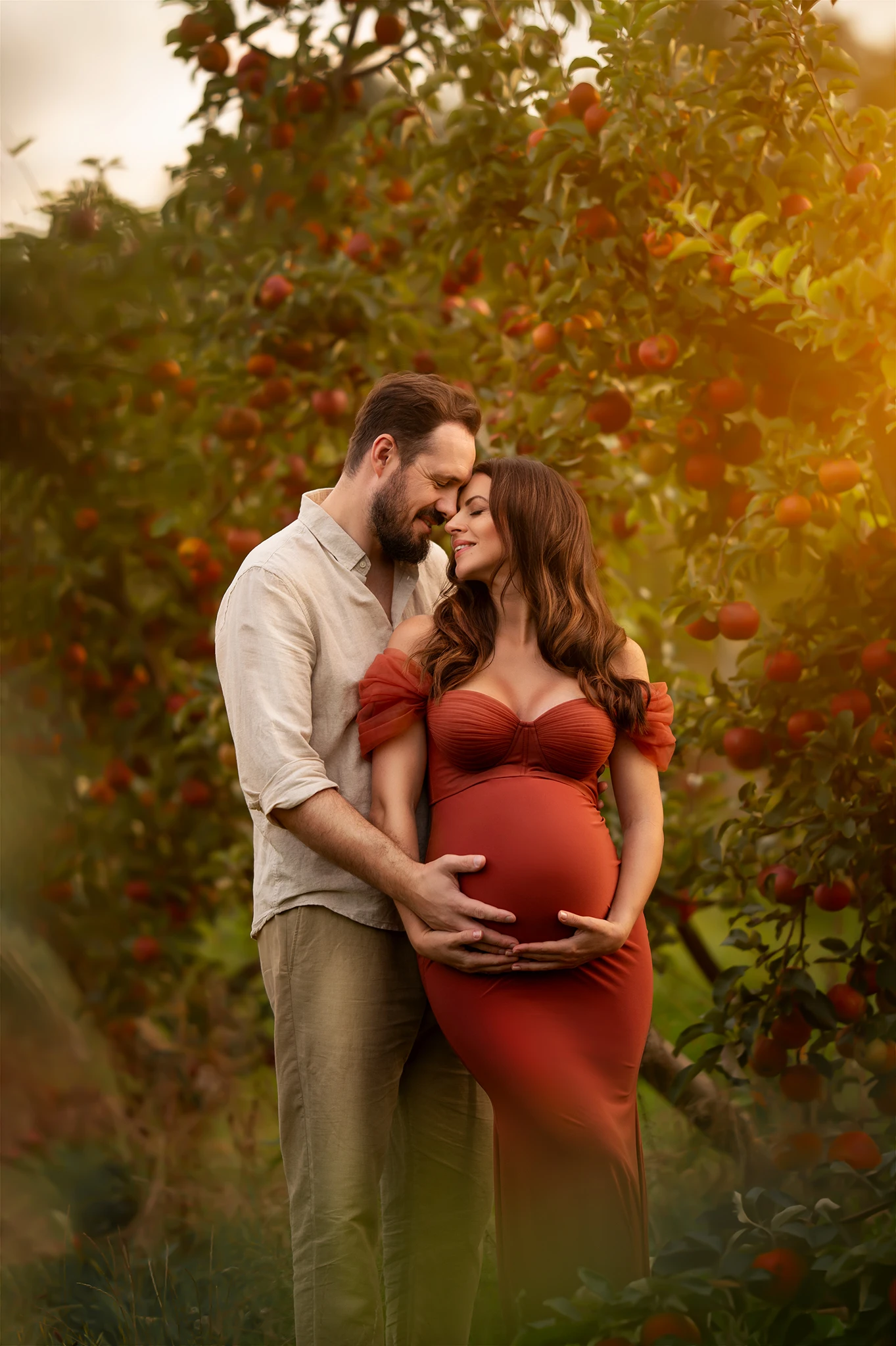 Mulheres vestidos de baile de sereia sem alças, mangas compridas, vestido de fotografia, vermelho escuro, gravidez, babyshower