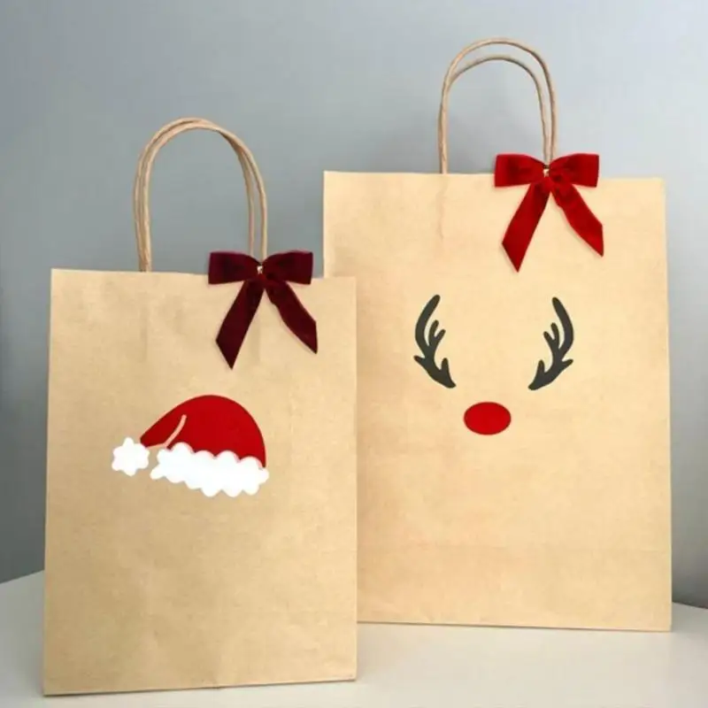 E8BD 24pcs/Pack Christmas Velvets أقواس قمادة أنيقة قلادة الفراشة
