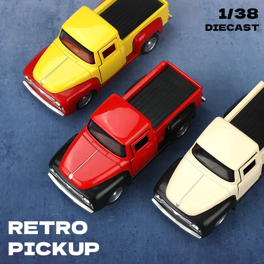 1:38 Legering Pickup Truck Model Kinderen Speelgoed Auto Decoratie Trek Auto Model Jongen Speelgoed Gegoten Educatief Speelgoed
