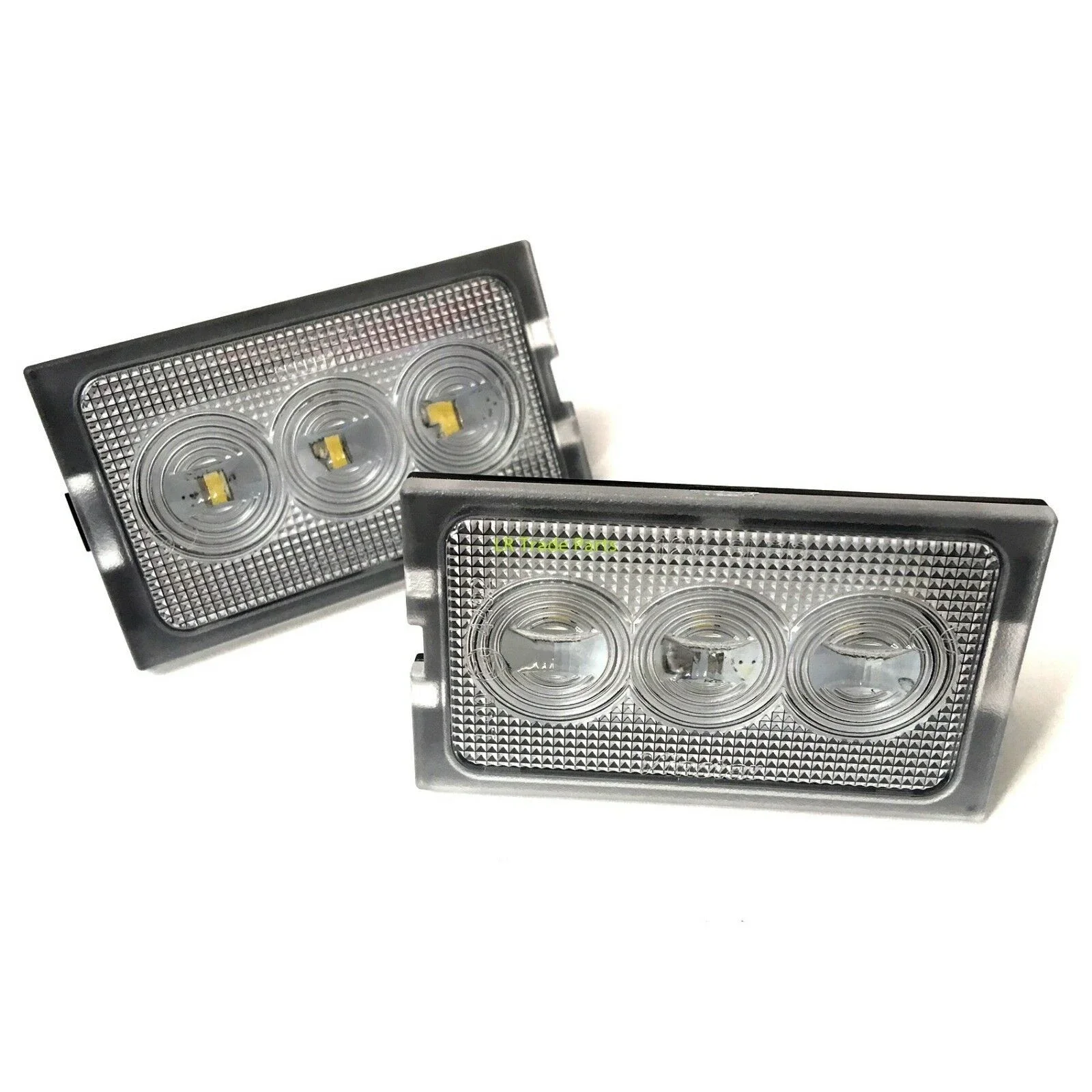 

2 Pcs Car Rear Bumper LED License Plate Lights Lamps For Land Rover Discovery 3 4/Freelander 2