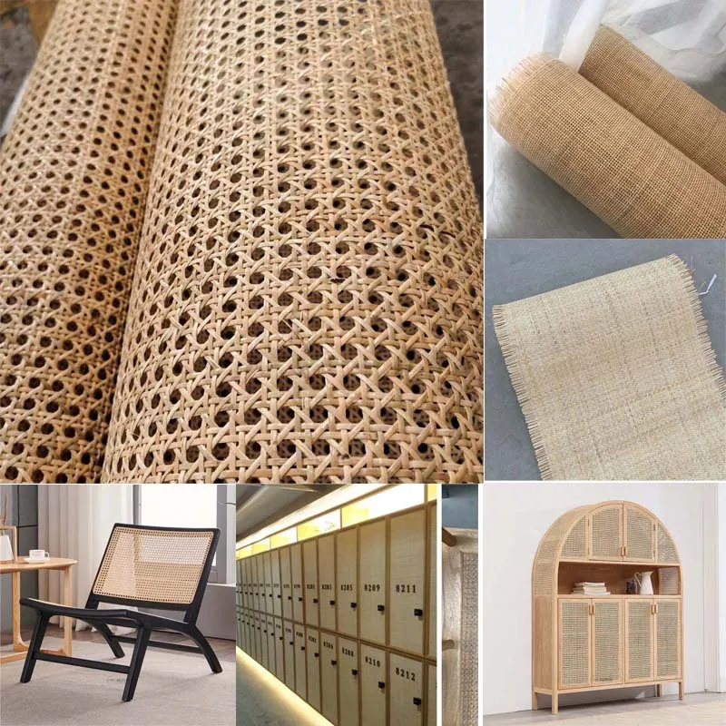 Home Furniture Decorative Nattan Rattan Indonesian Cane Webbing Roll Handmade Weaving Crafts Material For Cabinet Chair Table