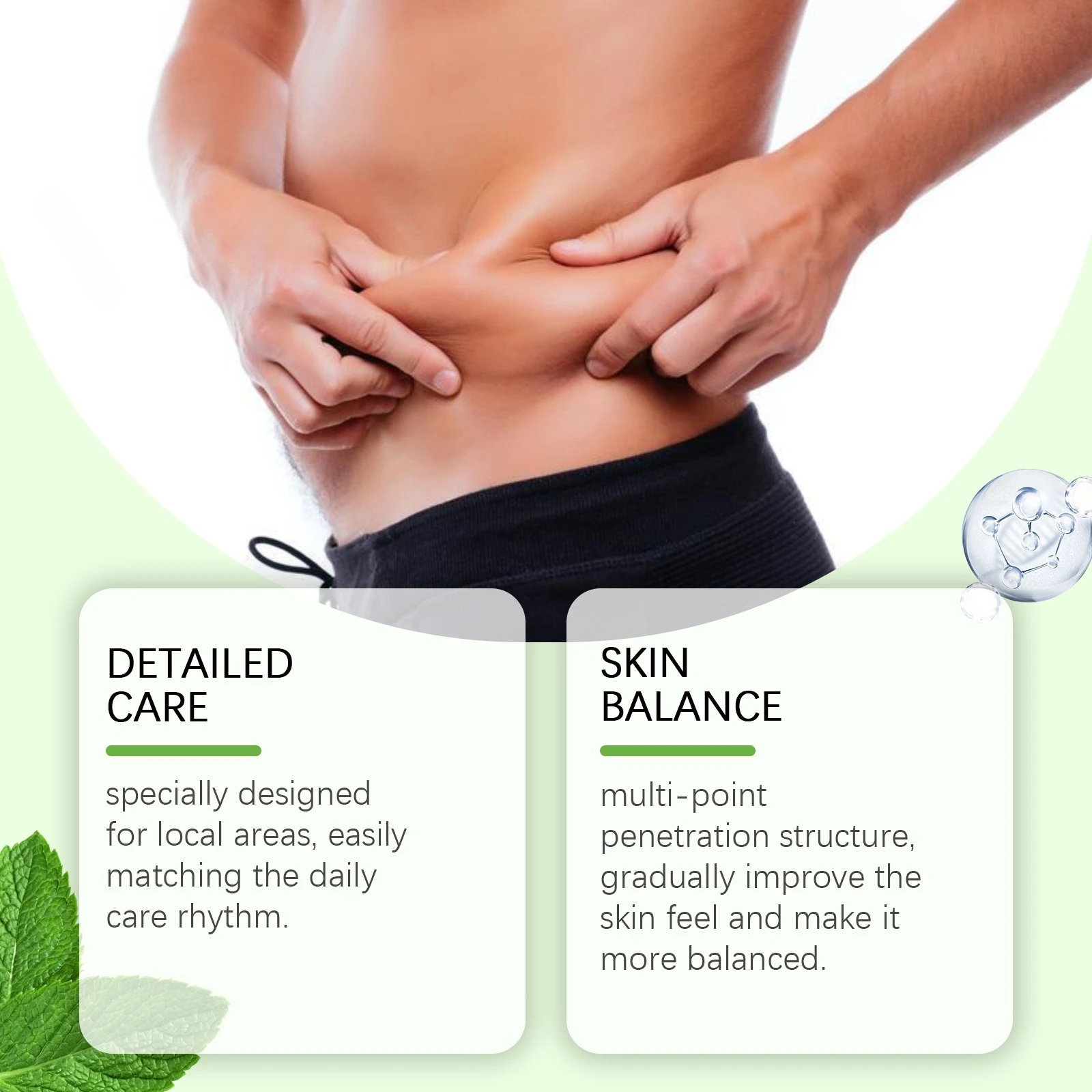 Body Line Management Massagepatch, zacht en comfortabel om de huid te passen, dagelijkse lichtgewicht verzorgingspatch voor lichaamslijnen