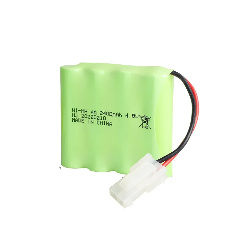 Bateria ni-mh de 4.8v 2400mah para brinquedos rc, carros, tanques, robôs, barcos, armas, bateria recarregável de 4.8v, bateria aa