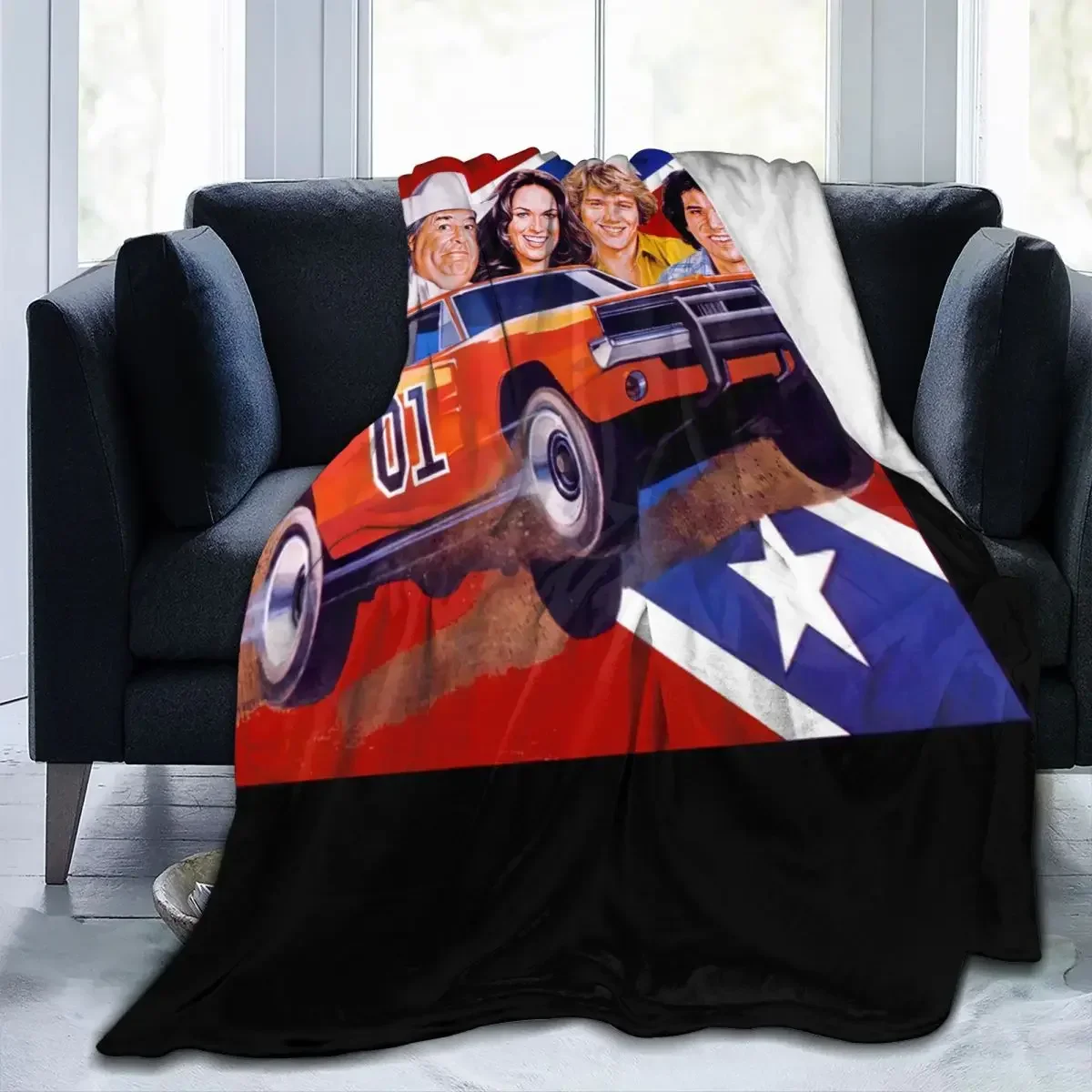

Dukes Of Hazzard T 1980S Retro Throw Blanket Blanket Personalized Warm Bedroom AntiPilling