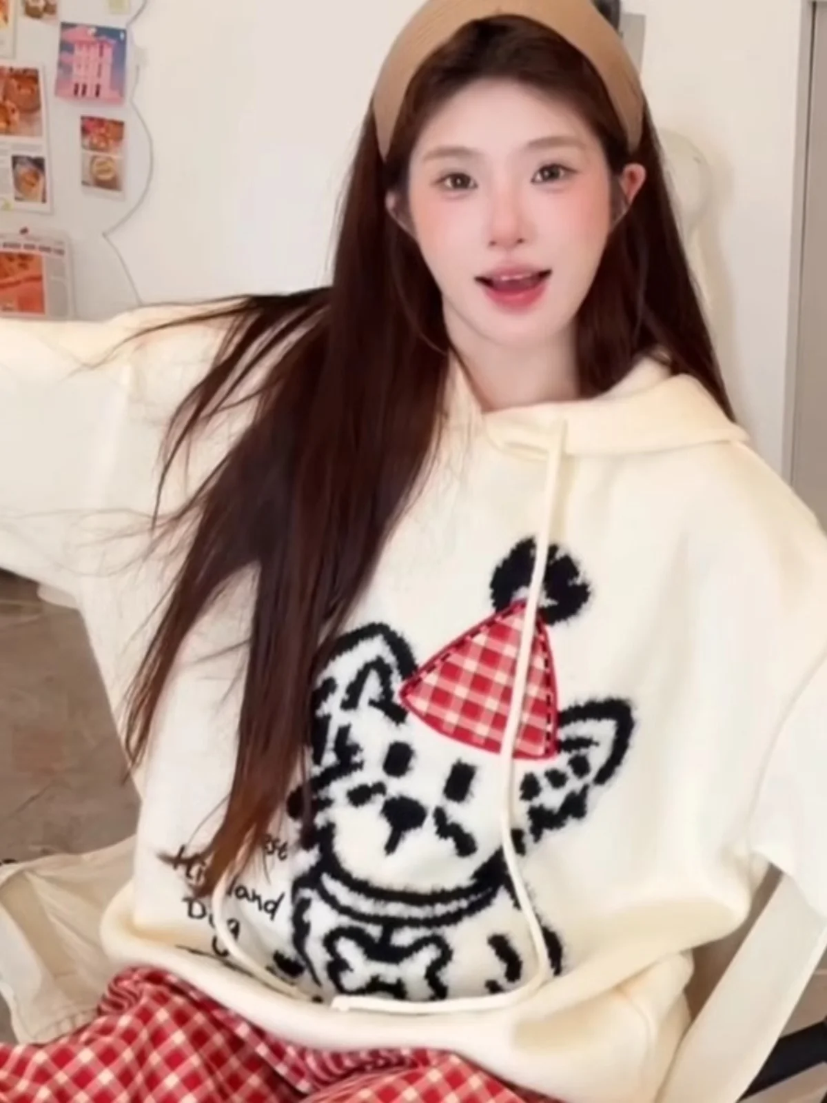 

Забавный вязаный свитер с рисунком собаки, женский универсальный свитер Lazy Sle, дизайнерский топ, весна-осень-зима, Новое поступление