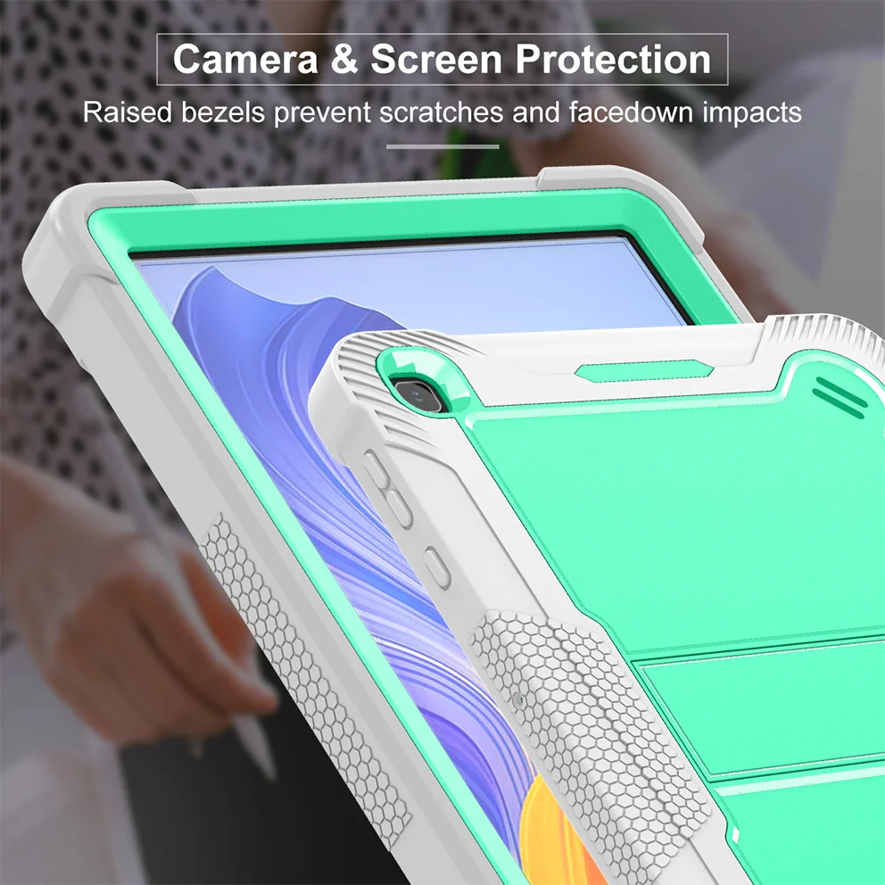 حافظة لهاتف Honor Pad X8 مقاس 10.1 بوصة حافظة كمبيوتر لوحي مقاومة للصدمات مع مسند لهاتف Honor Pad X8 10.1 بوصة