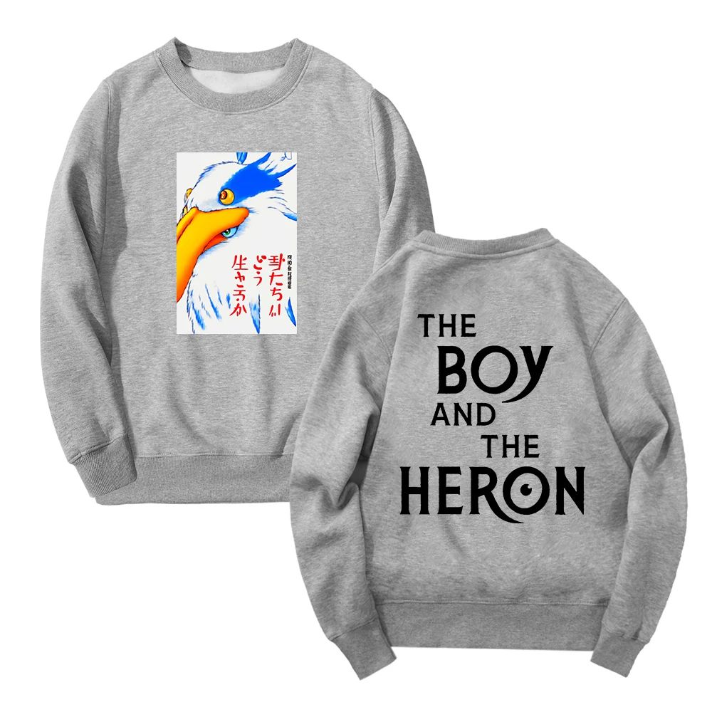 Nieuwe Japan De Jongen en de Reiger Anime Film Lange Mouw Streetwear Vrouwen Mannen Sweatshirt Harajuku Kleding