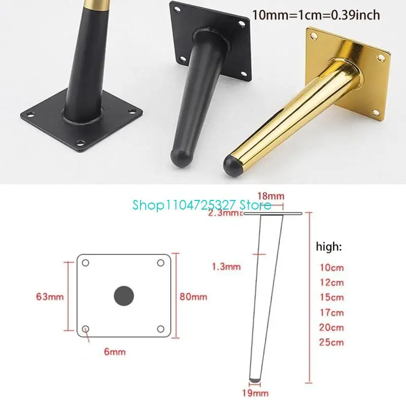 D8KF أرجل الأثاث استبدال دعم الجدول قدم المنزل DIY المعادن أريكة السرير الساق