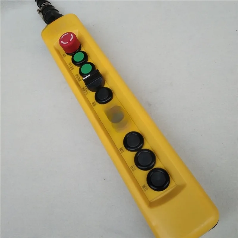 Rainproof crane button switch driving button, nine-button with emergency stop, electric hoist operation handle