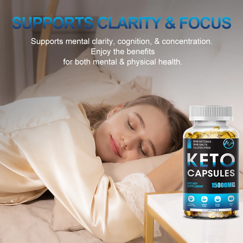 Natural Keto Capsules Ketogenic Diet Malic Acid for Keep Fitness, Burn Fat ,weight Management Improve Immunity for Men and Women