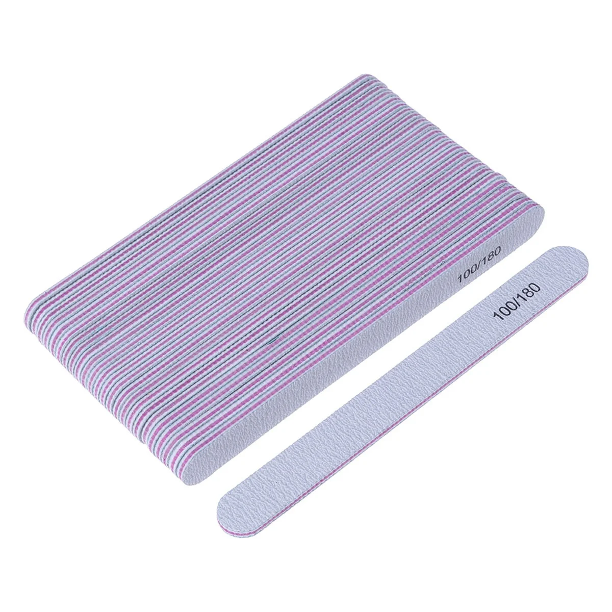25 Stuks Dubbele Frosted Nagelvijl Gepolijst Bar Manicure Tool Voor Vrouwen Meisjes Chic Vormgeven Smoothing Natuurlijke Kunstnagels salon Gebruik