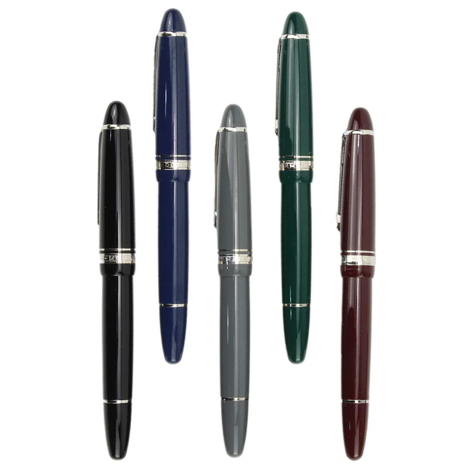 Majohn P136 Fountain pen copper piston with 0.5mm F Nibs green grey writing ink pens for office student school supplies gift pen