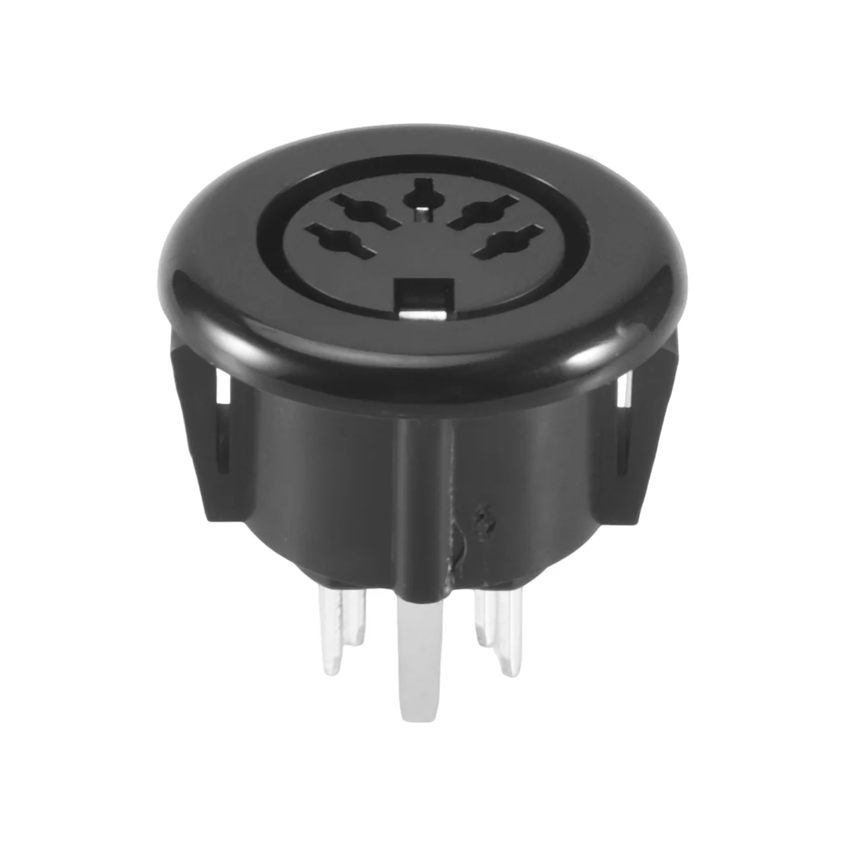 Adaptador de conector de cabo de teclado de plugue DIN fêmea de 5 pinos montado em painel - Conector de cabo DIN macho para fêmea de corpo de plástico