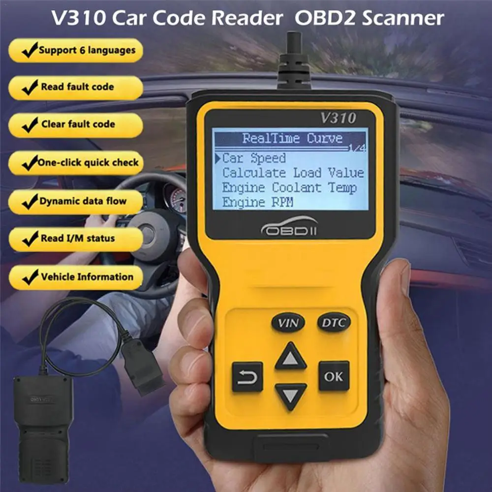 Professional OBD2 Scanner Live Data for Check Engine Light Mechanic OBDII Diagnostic Code Reader Tool Diagnostic Tools Product