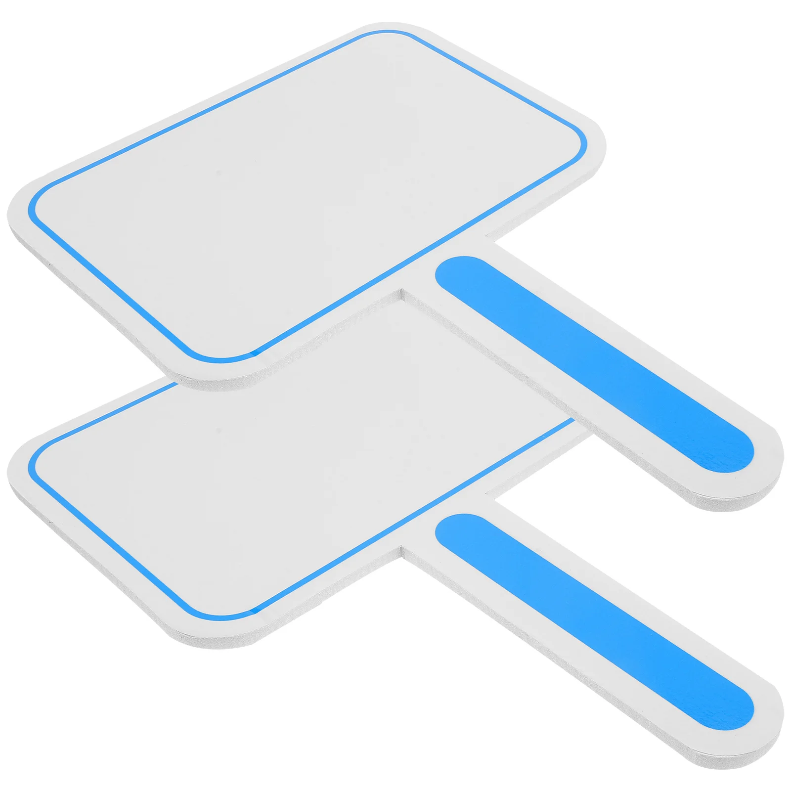 Handheld Whiteboards Branco Padding, Handheld Voting Paddle, pás de face única, quadros brancos