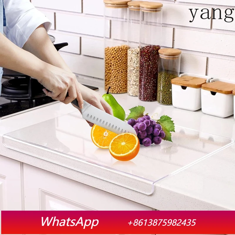 CX transparent acrylic cutting board kitchen countertop L-shaped acrylic board beautiful and easy to clean