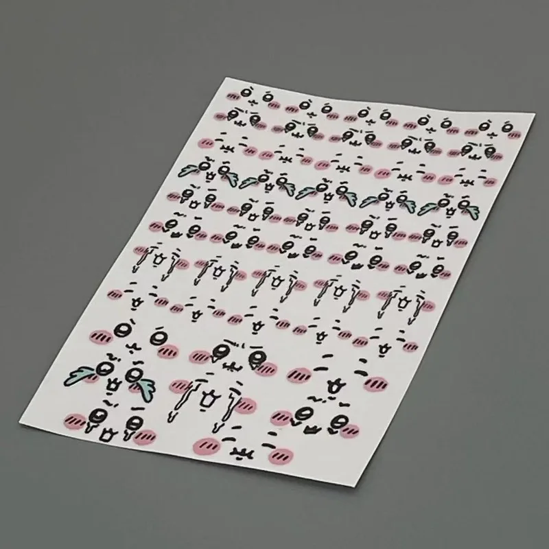 Cartoon Cute Expression Pattern Stickers Can Be Used To Decorate Storage Boxes Chargers Mobile Phone Cases and Tabletops.